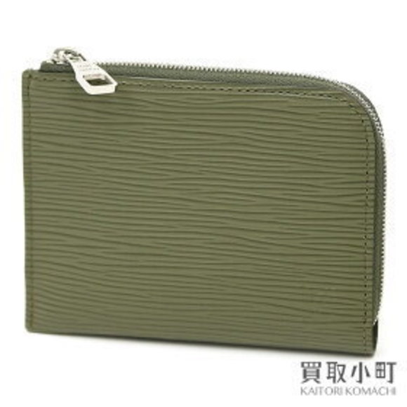 Louis Vuitton Porte Monnaie NM Epi Khaki Green Maroon Case - Picture 1 of 1